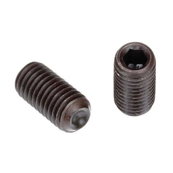 Newport Fasteners Socket Set Screw, Cup Point, 1 1/4-7 x 3", Alloy Steel, Black Oxide, Hex Socket 897909-1